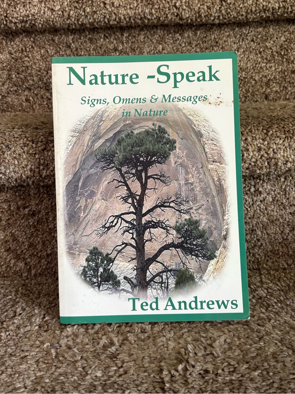 Nature-Speak Book in Green and White